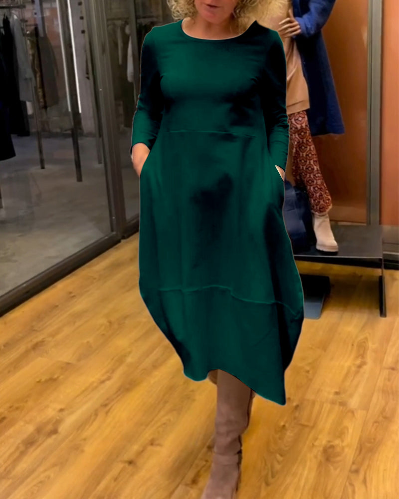 Andrée - Élégante robe midi avec poches