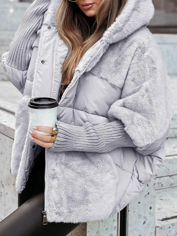 Evelyne - Veste d'hiver colorée avec capuche