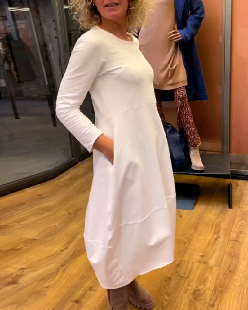 Andrée - Élégante robe midi avec poches