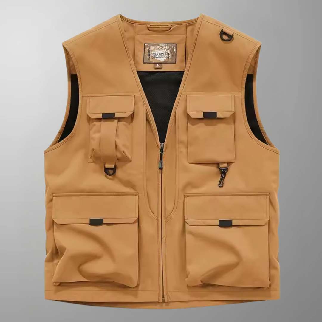 Eloïs – Gilet Cargo Respirant à Multiples Poches