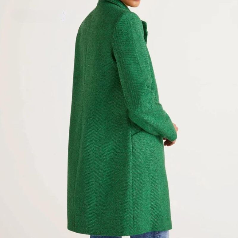 Michèle - Veste d'hiver chic avec nœud