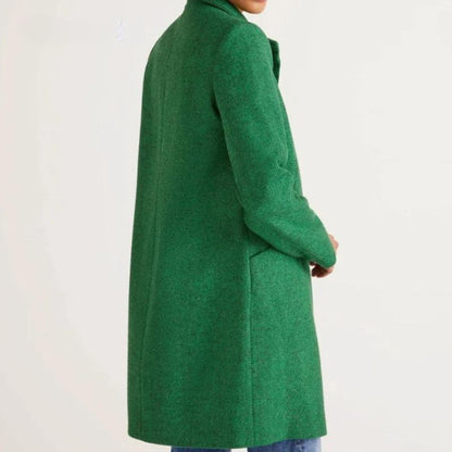 Michèle - Veste d'hiver chic avec nœud