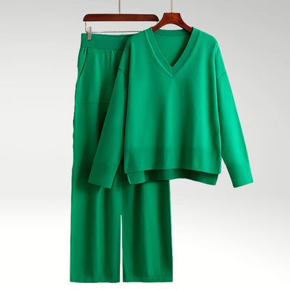 Vitoria™ | Ensemble Luxe à Deux Pièces avec Col en V