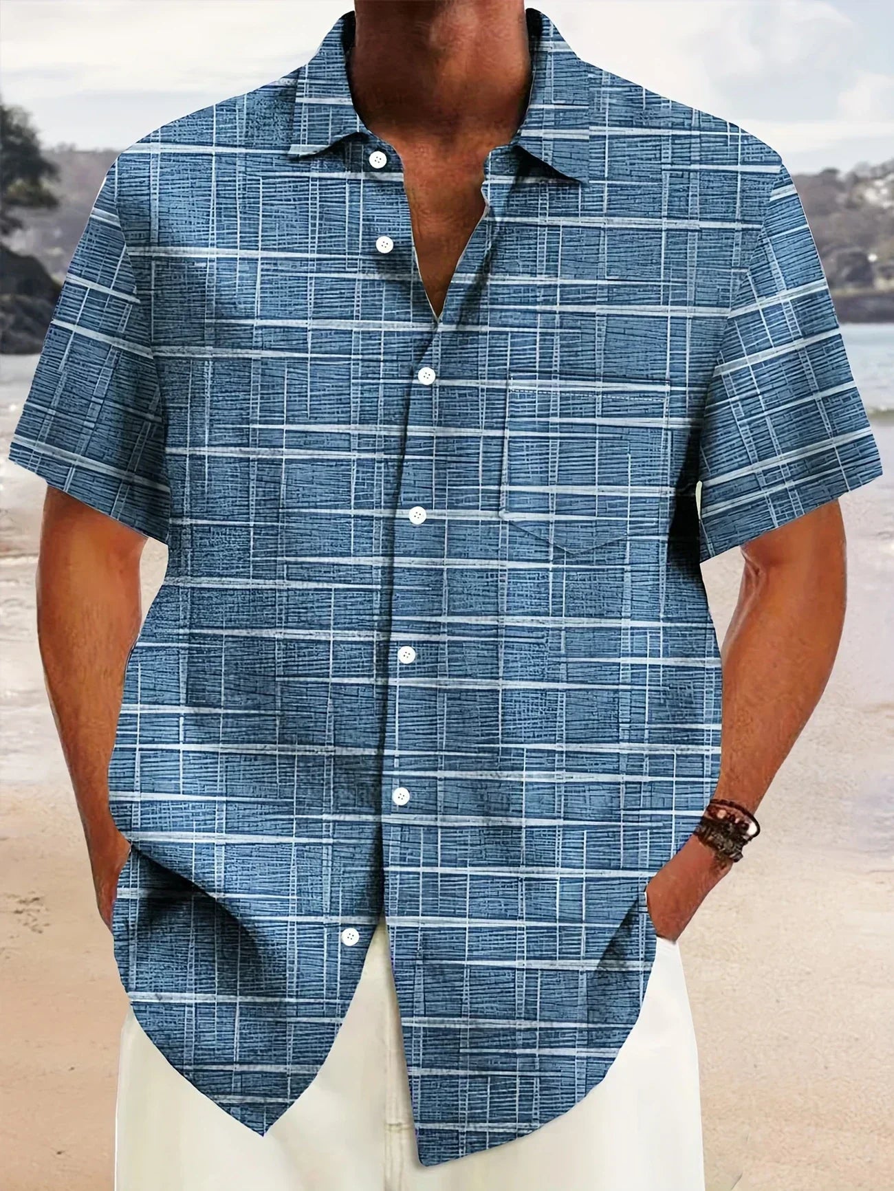 Vitoria™ | Chemise Chic à Rayures et Carreaux