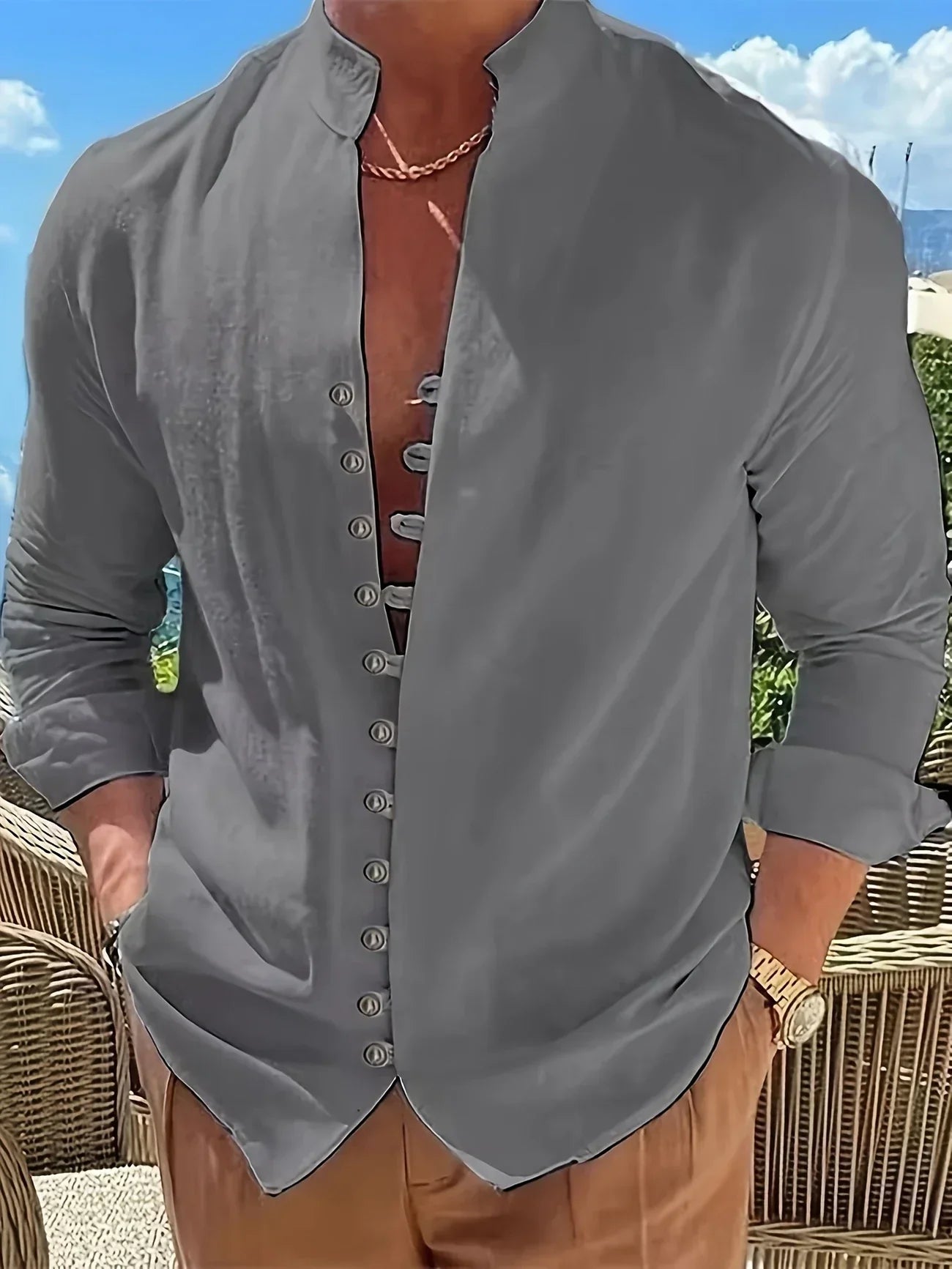 Vitoria™ | Chemise en coton légère à manches longues