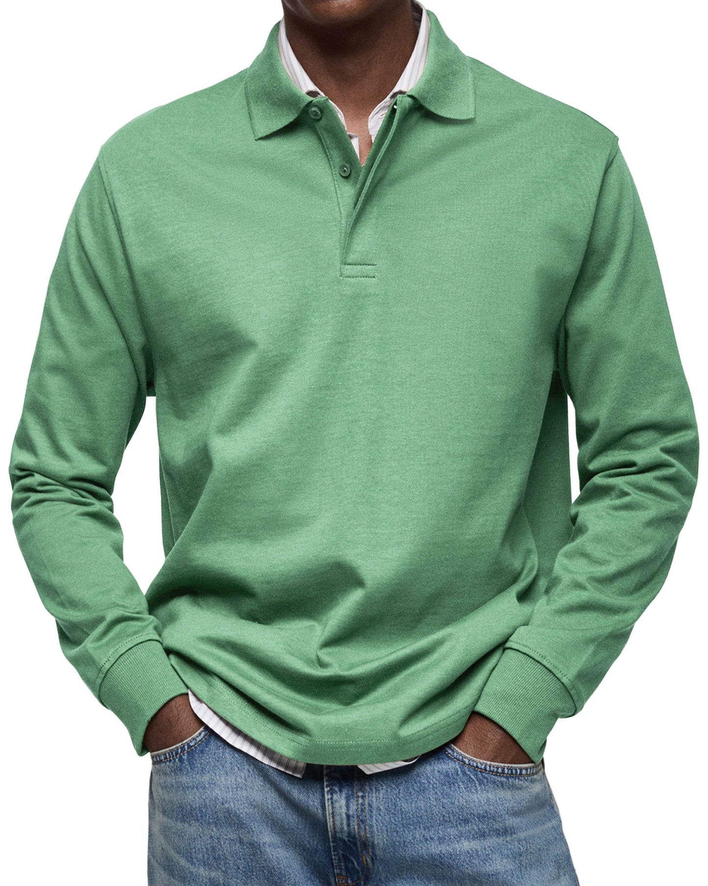 Vitoria™ - Chemise Poloshirt Décontractée à Manches Longues