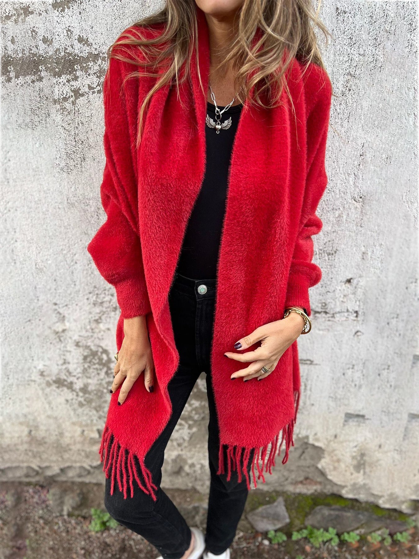 Mireille - Pull Chic à Col Long