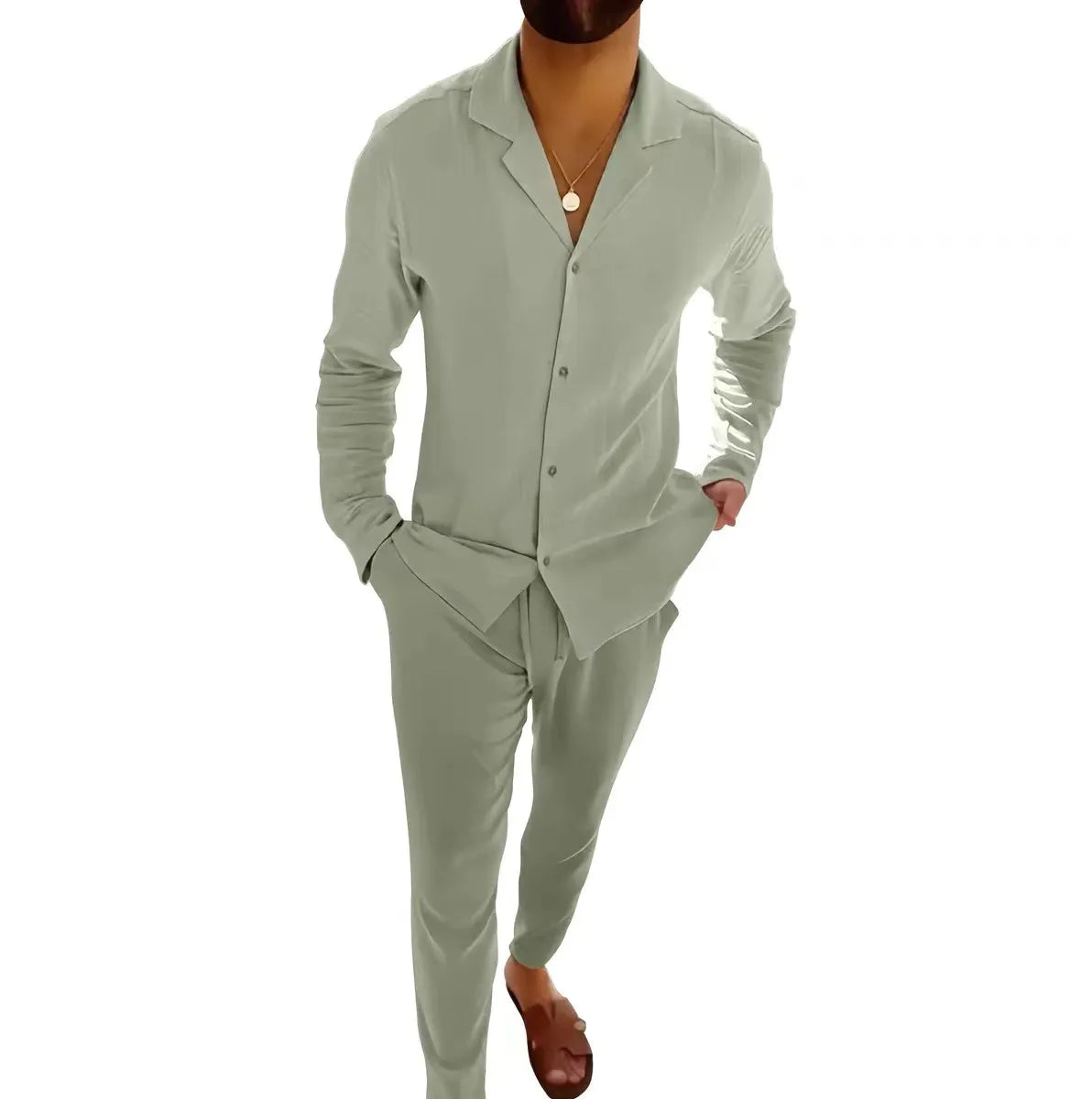 Nolan – Ensemble d'été en lin pour homme