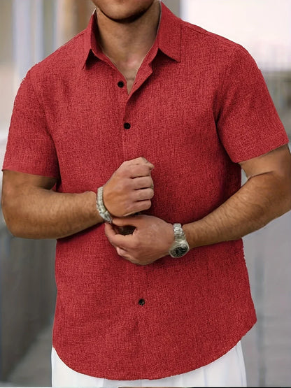 Vitoria™ | Chemise légère à manches courtes en lin mélangé