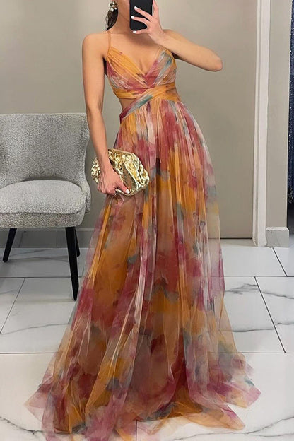 Eulalie – Élégante robe longue avec lacets