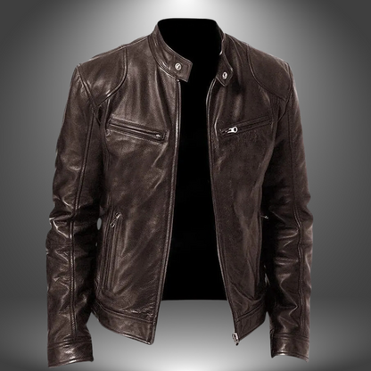 vitoria™ - Veste en cuir faite main pour homme