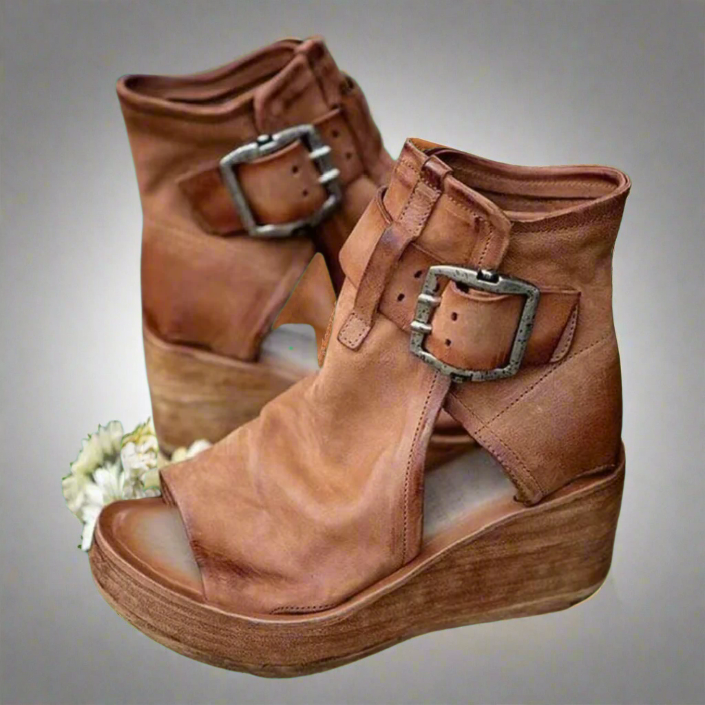 Timéa - Sandales artisanales en cuir haut de gamme