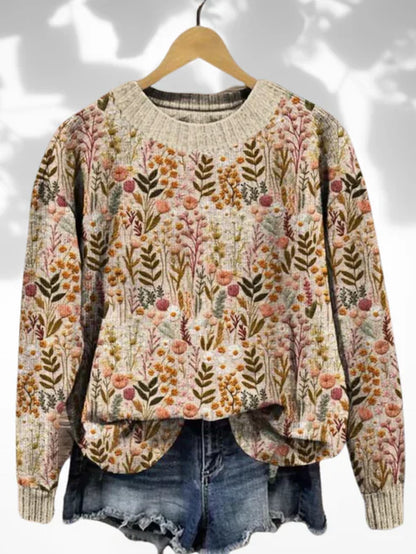 Estelle - Sweat à motifs floraux ultra confortable