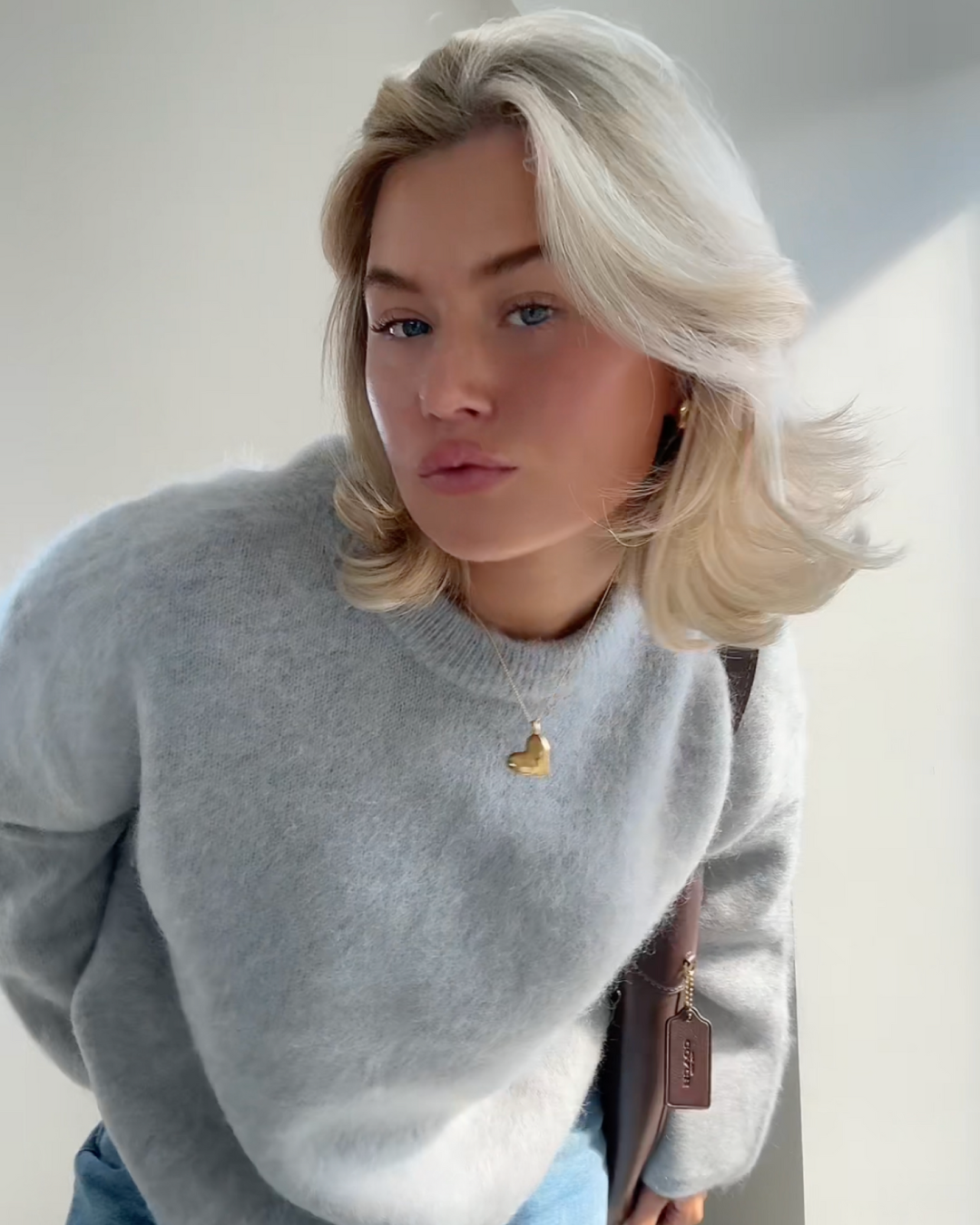 Anastasie - Pull en mélange de mohair à col rond