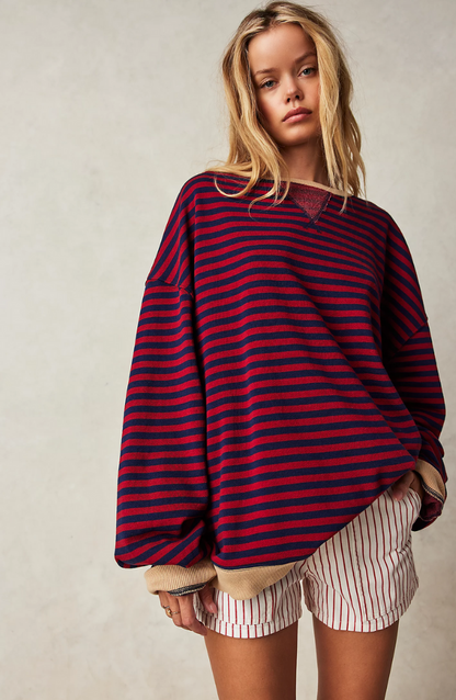 Véronique - Pull rayé chic et douillet