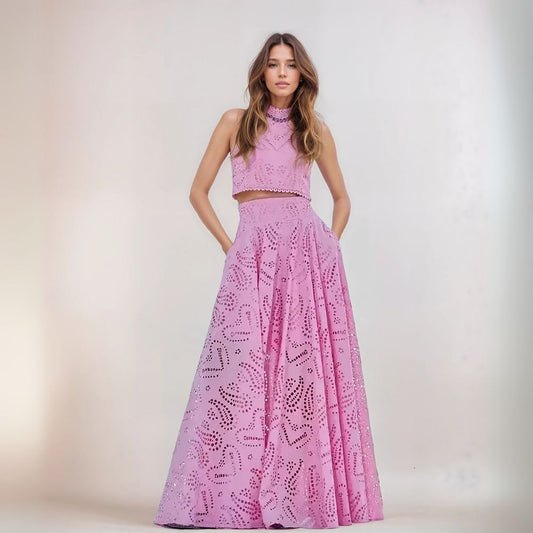 Taline – Ensemble Chic à Crop Top