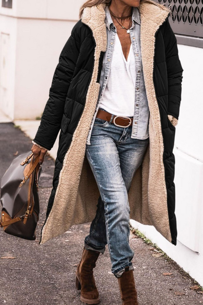 Héloïse - Manteau réversible chic et douillet