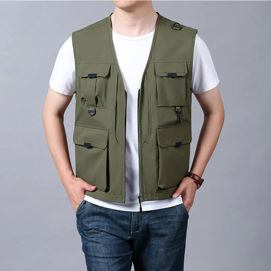 Eloïs – Gilet Cargo Respirant à Multiples Poches