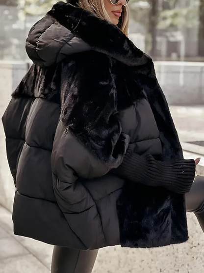 Evelyne - Veste d'hiver colorée avec capuche