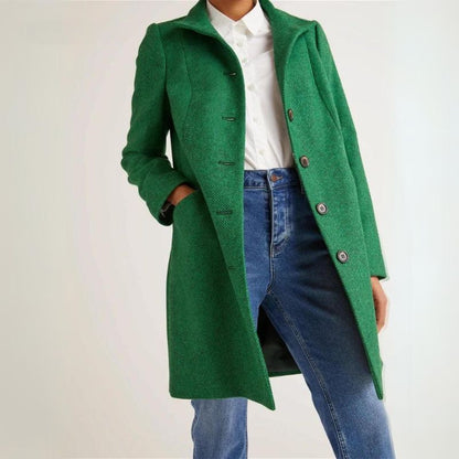 Michèle - Veste d'hiver chic avec nœud