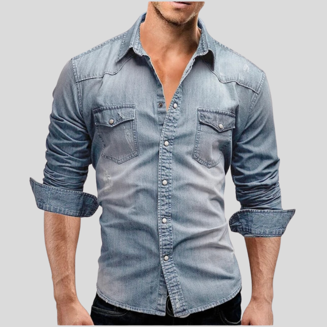 vitoria™ - Chemise en denim au design contemporain