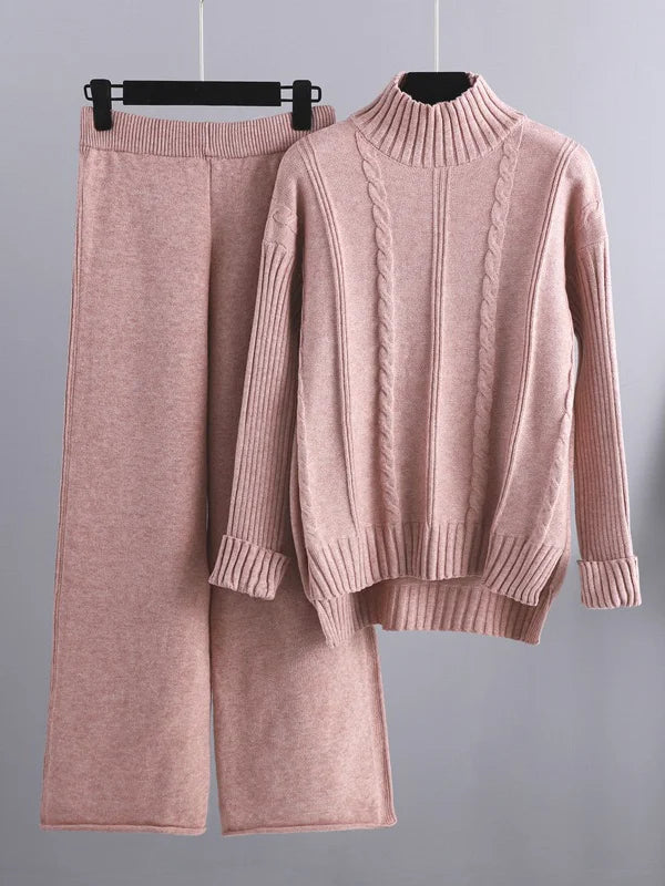 Vitoria™ | Ensemble Lounge en Tricot Torsadé à Deux Pièces