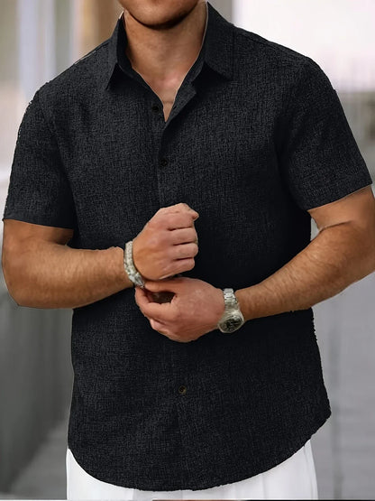 Vitoria™ | Chemise légère à manches courtes en lin mélangé