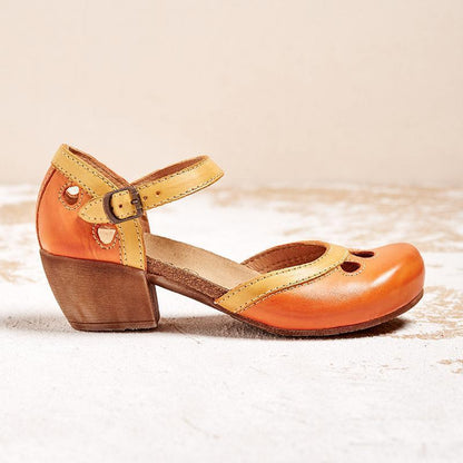 Amalia - Sandales Orthopédiques à Talon Bas