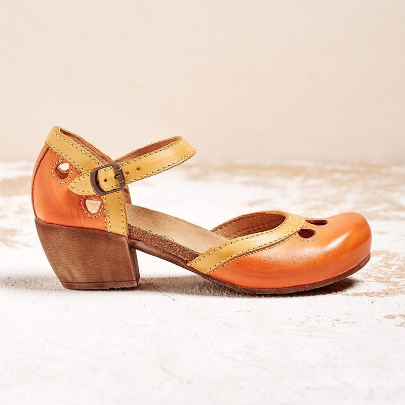 Amalia - Sandales Orthopédiques à Talon Bas