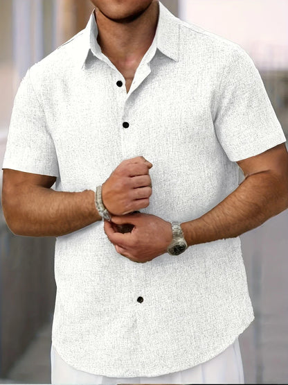 Vitoria™ | Chemise légère à manches courtes en lin mélangé