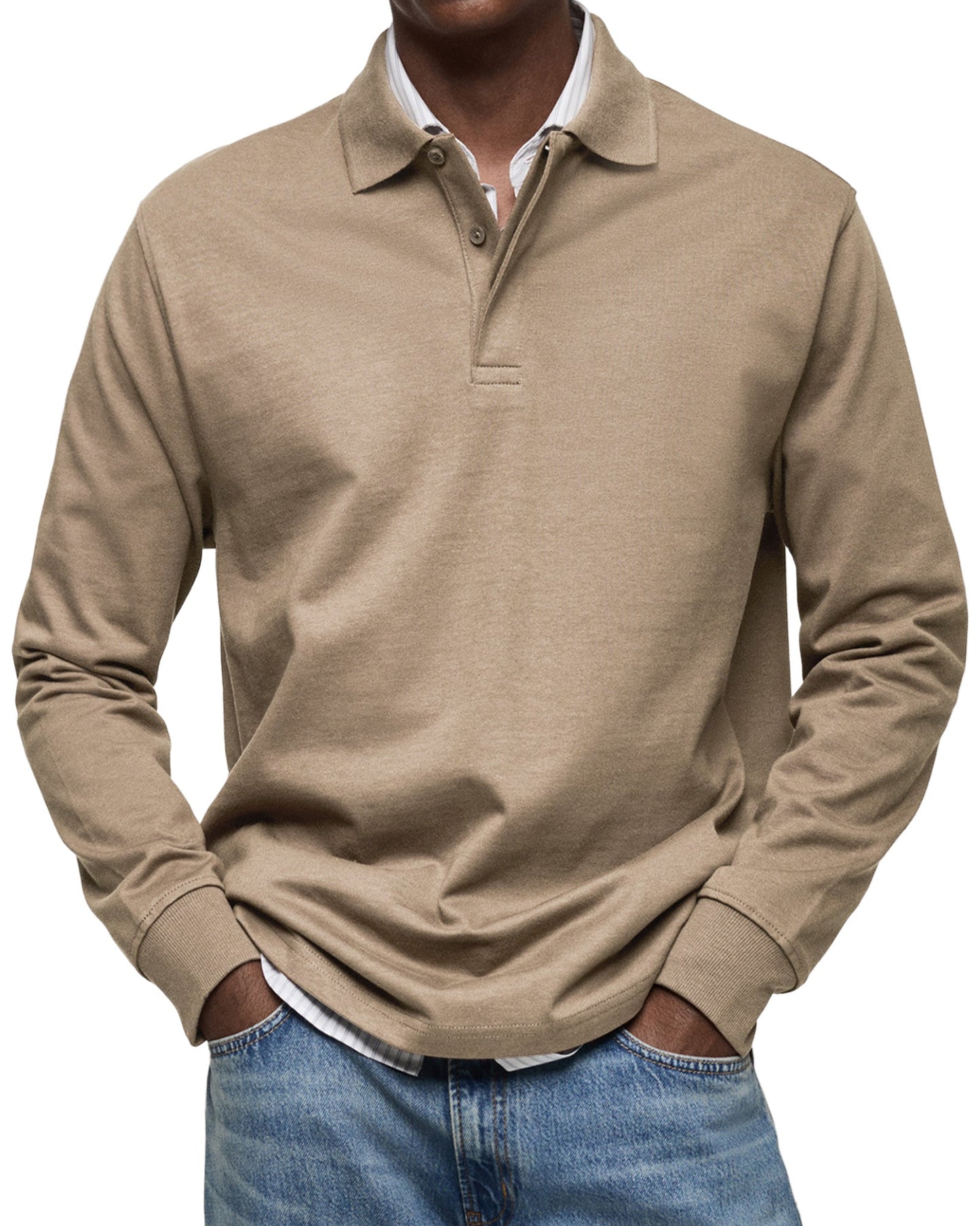 Vitoria™ - Chemise Poloshirt Décontractée à Manches Longues