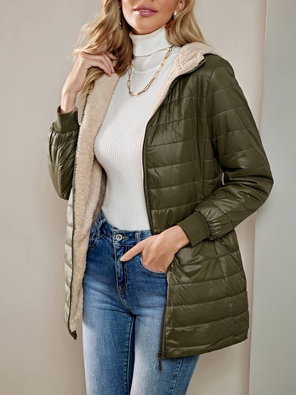 Carole - Élégante Veste Longue Imperméable