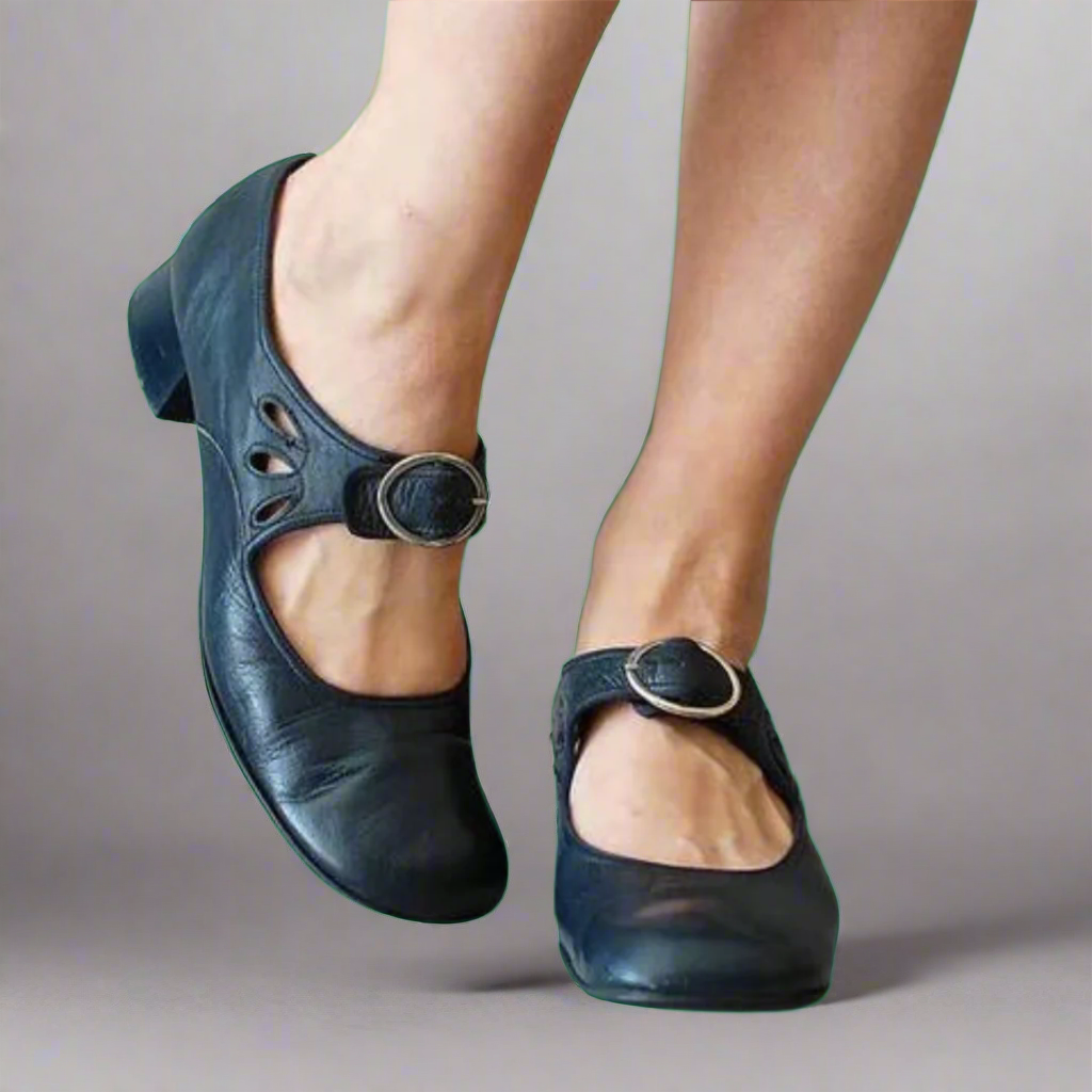 Vespera - Sandales orthopédiques en cuir avec semelle compensée ultra-confortable