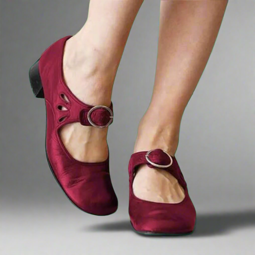 Vespera - Sandales orthopédiques en cuir avec semelle compensée ultra-confortable