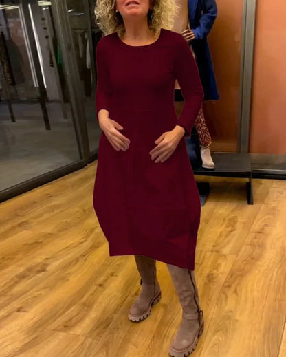 Clarinda - Élégante Robe Longue en Maille