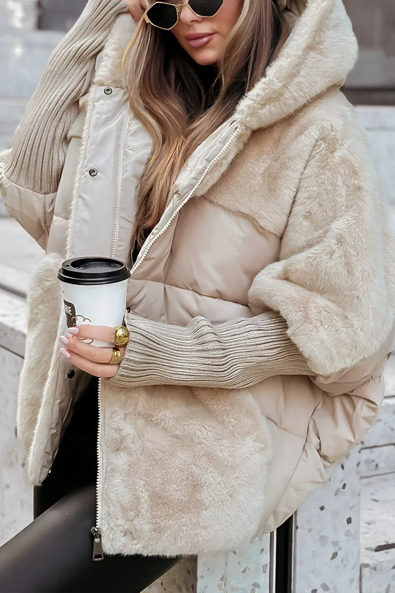 Evelyne - Veste d'hiver colorée avec capuche
