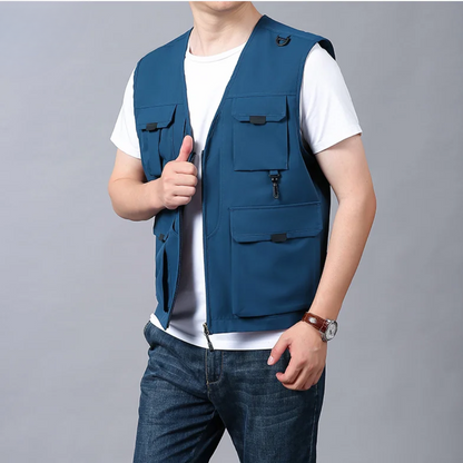 Eloïs – Gilet Cargo Respirant à Multiples Poches