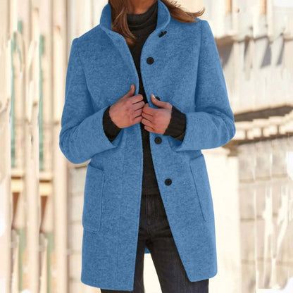 Michèle - Veste d'hiver chic avec nœud