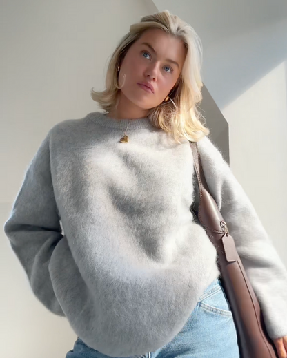 Anastasie - Pull en mélange de mohair à col rond