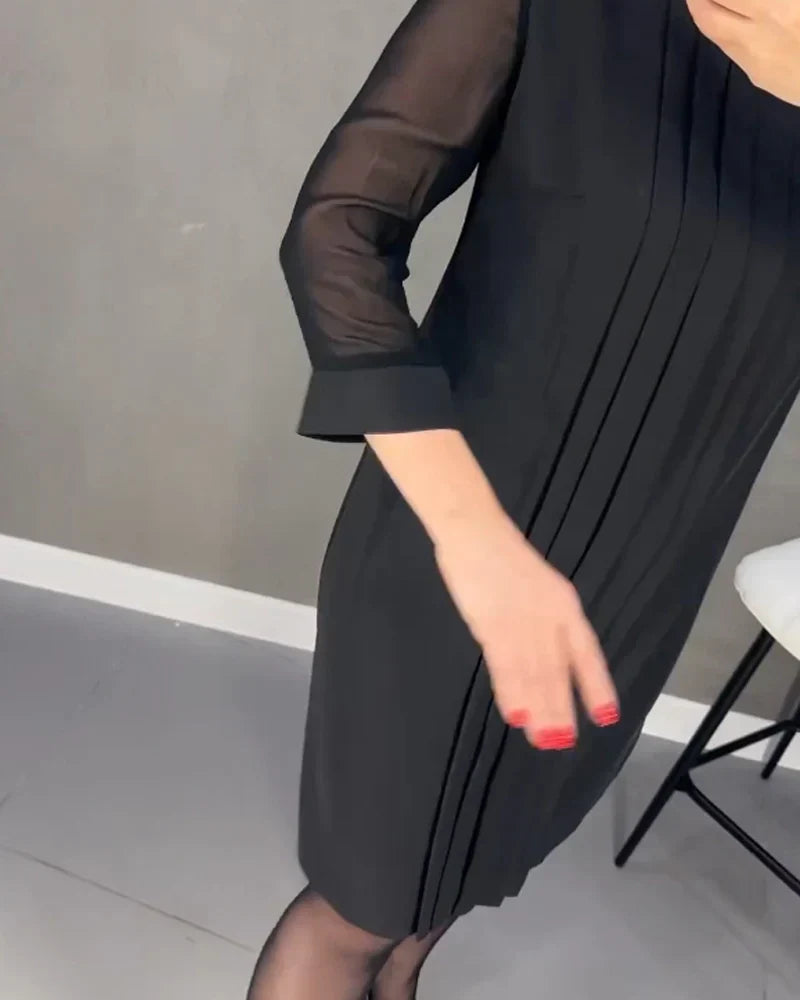 Séraphine – Élégante Robe Plissée Polyvalente
