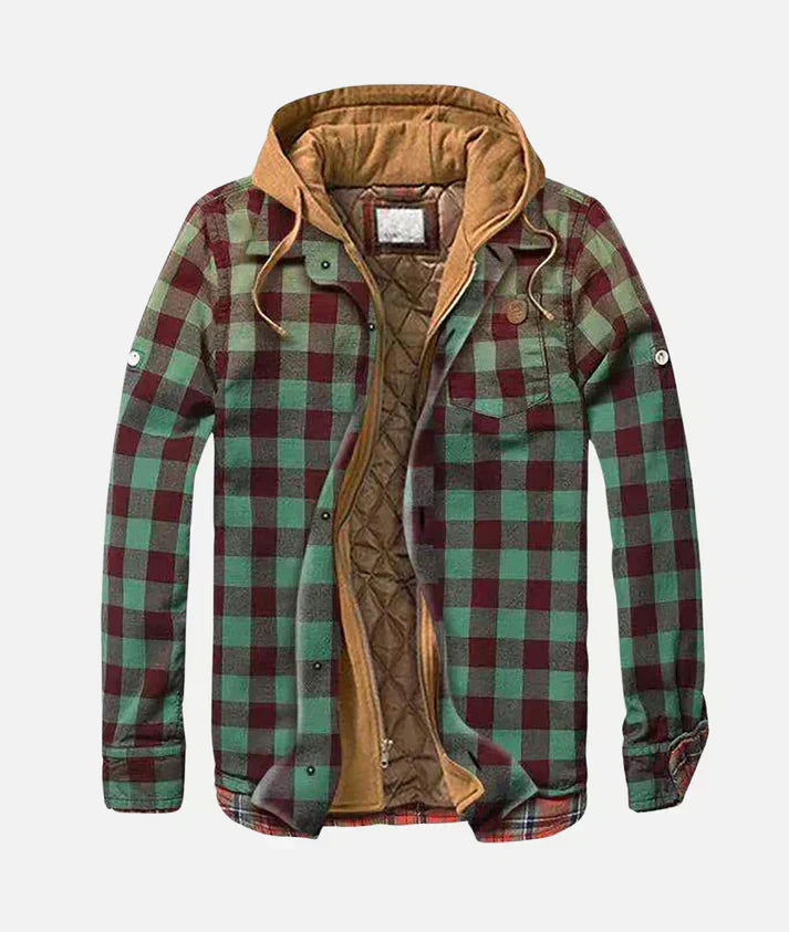 Alain – Veste à carreaux en patchwork