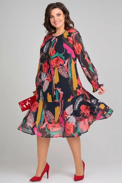 Francine - Élégante Robe Fleurie à la Mode