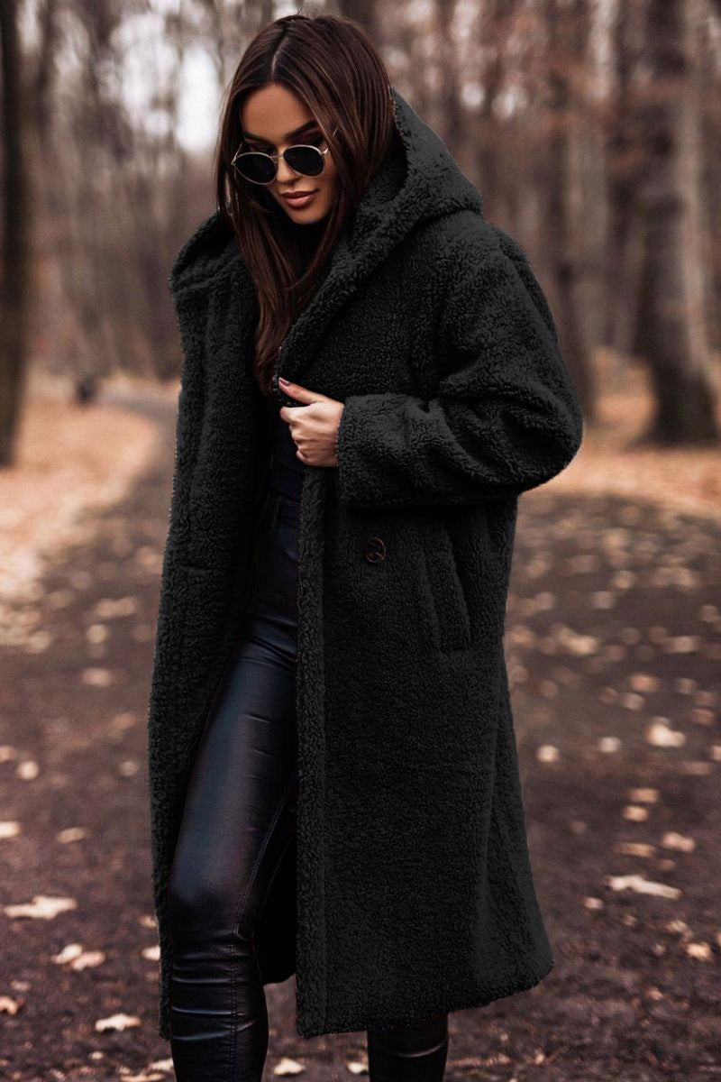 Astrid - Chic Wool Hooded Coat