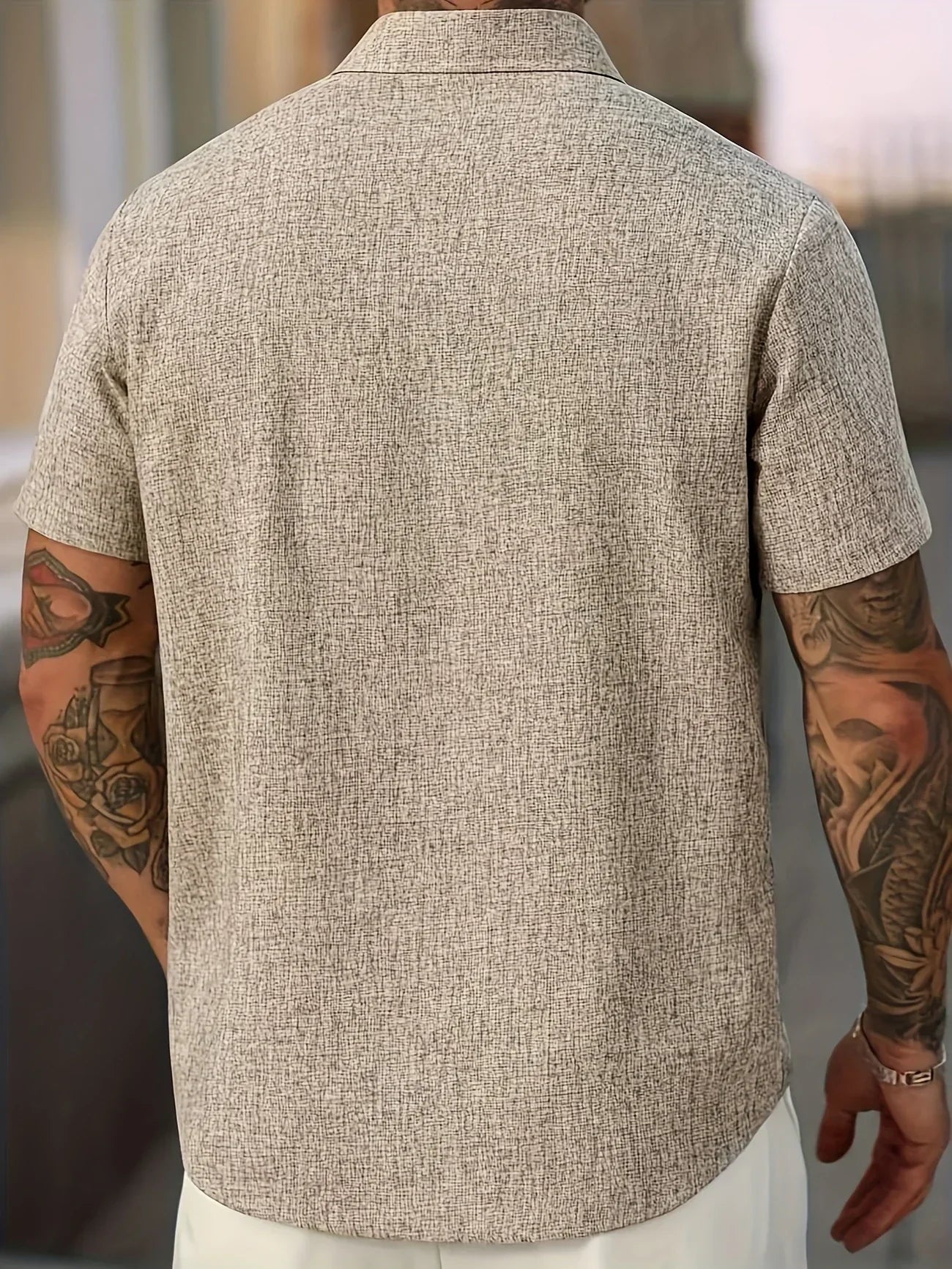 Vitoria™ | Chemise légère à manches courtes en lin mélangé