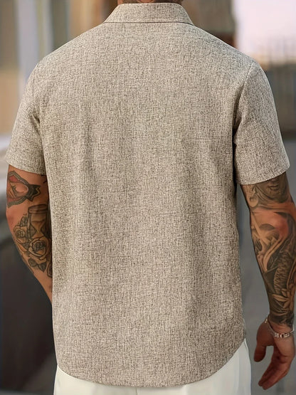 Vitoria™ | Chemise légère à manches courtes en lin mélangé