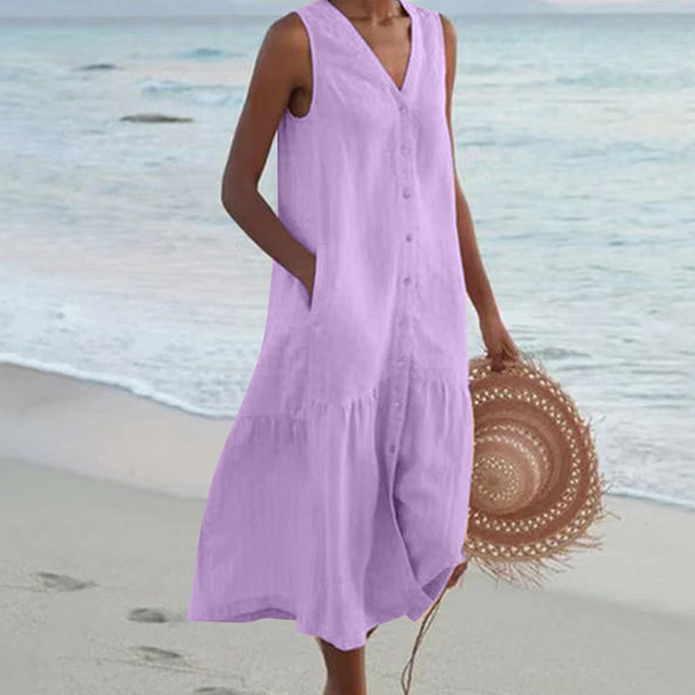Esméralda – Élégante Robe d'Été Flatteuse