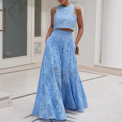 Taline – Ensemble Chic à Crop Top