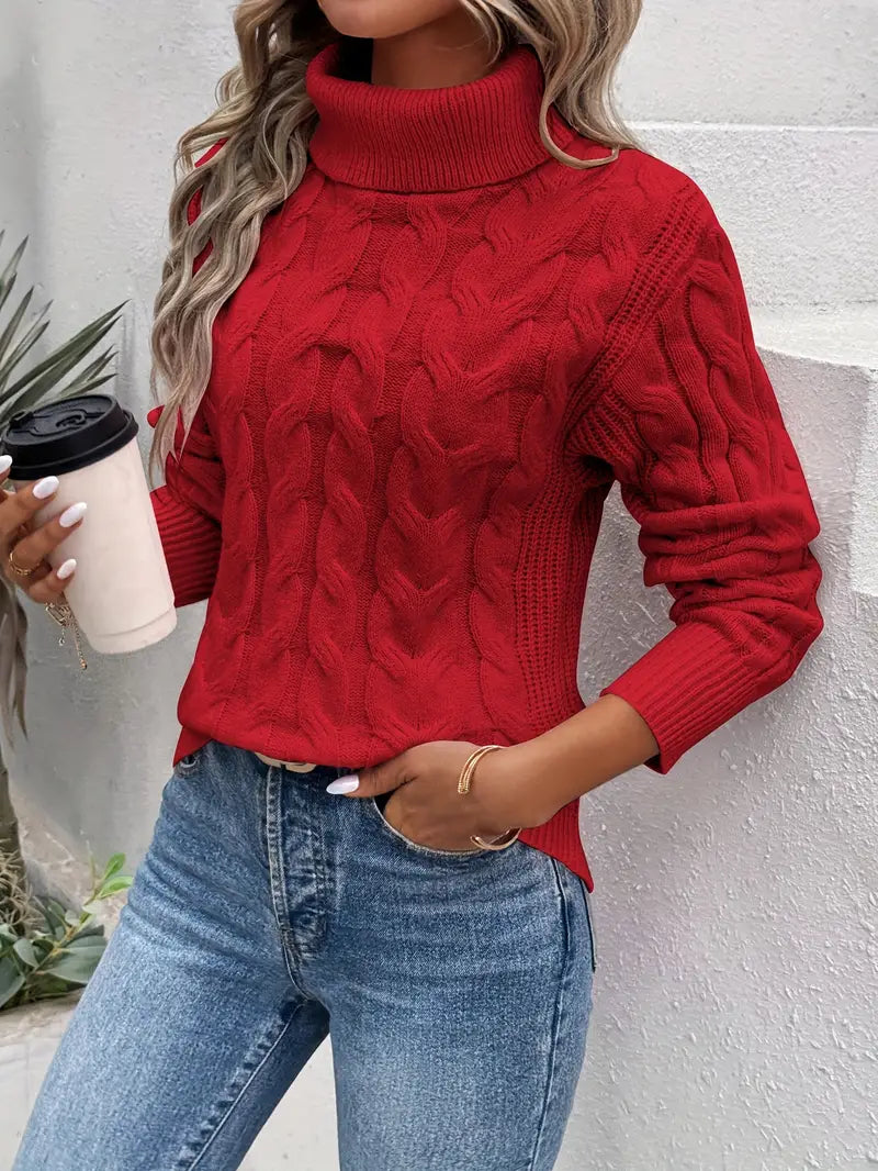 Armelle – Élégant et Confortable Pull Torsadé