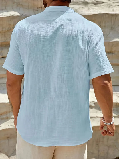 Vitoria™ | Élégante chemise d'été à col haut