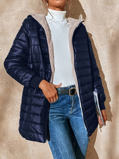 Carole - Élégante Veste Longue Imperméable